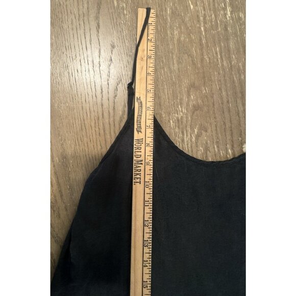 Zara Women Large Fillsens Black Strappy Midi Maxi Slip Dress Slit Glam Party - Picture 4 of 11